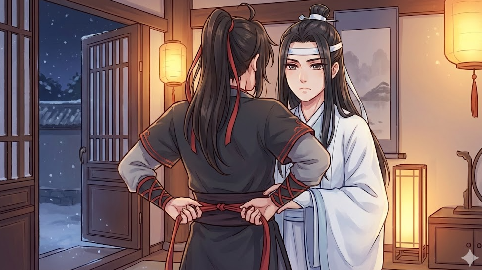 帯を解く動作が暗示する関係の変化