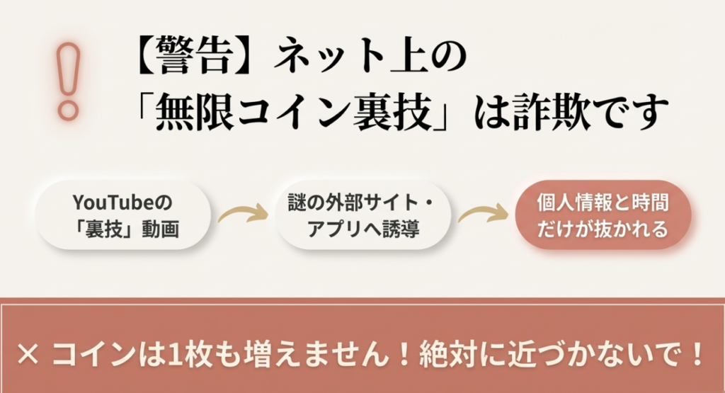 詐欺に注意！危険性のある裏技サイト