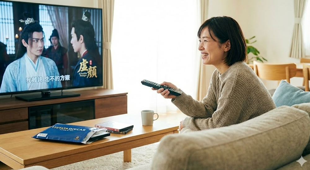 虚顔などの中国ドラマはどこで見れる？TSUTAYA DISCASの正解