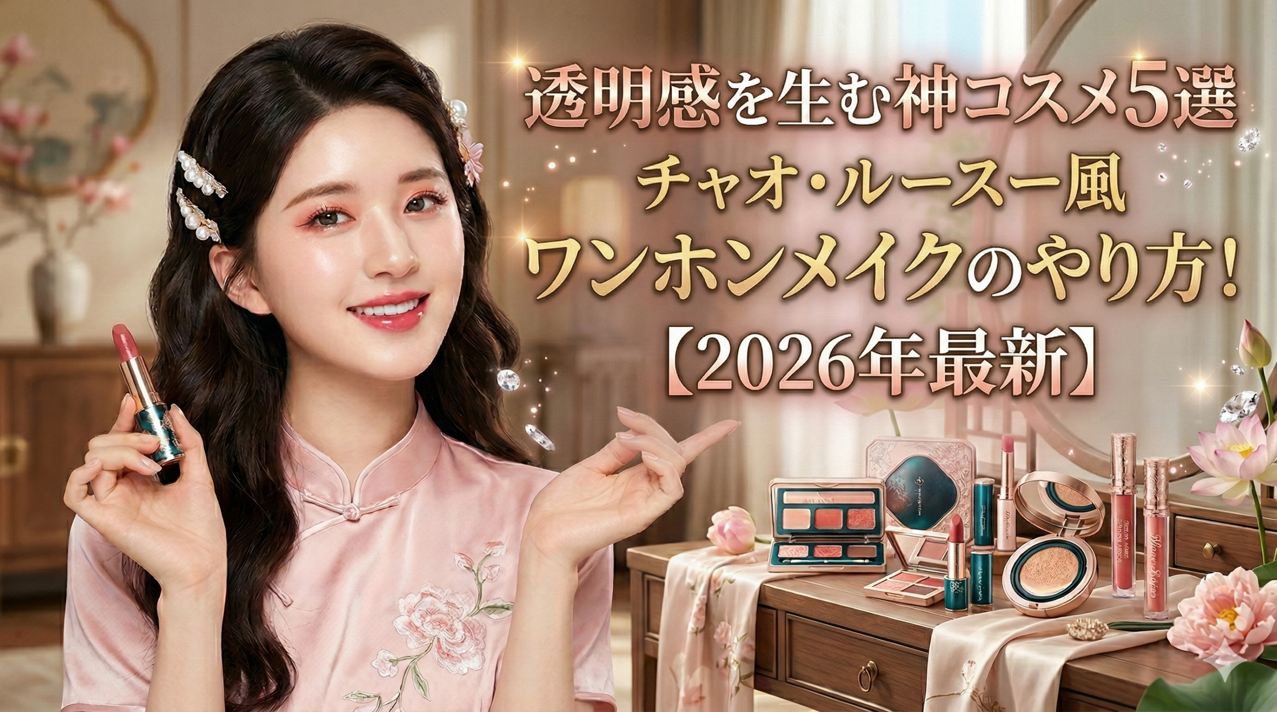 チャオ・ルースー風ワンホンメイクのやり方！中国ドラマ女優の透明感を生む神コスメ5選【2026年最新】