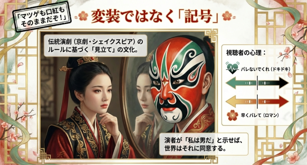 どう見ても女性！男装が誰にもバレない謎のフィルター