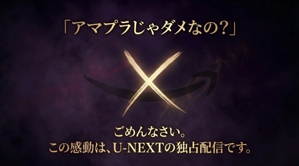 アマプラじゃダメなの？Amazon Prime Videoとの決定的な違い