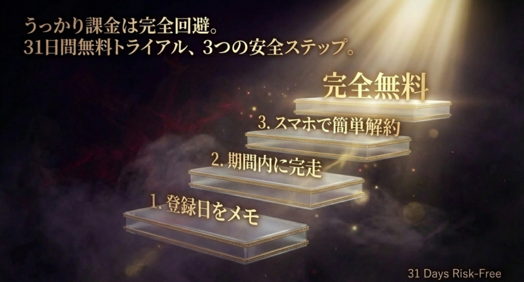 うっかり課金を完全回避！31日間無料トライアルの安全な使い方