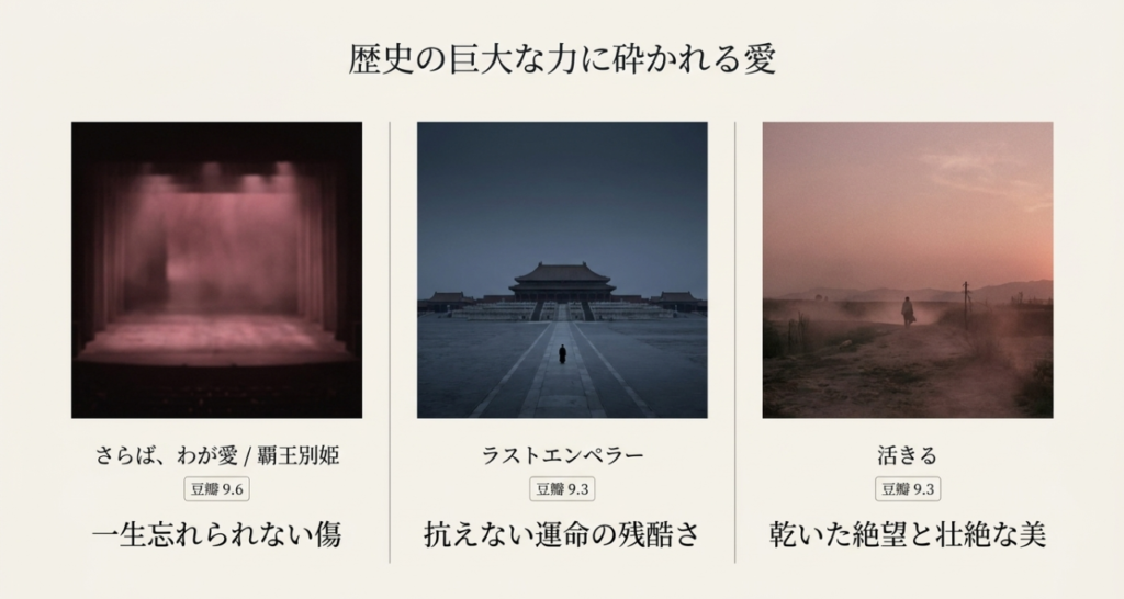 歴史の暴力に引き裂かれた傑作3選